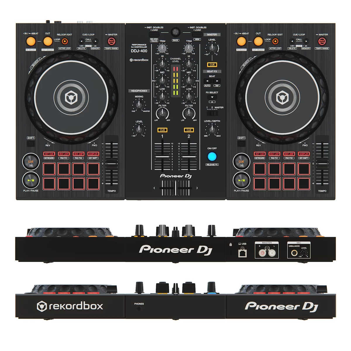 Pioneer DDJ-400 DJ-контроллер купить в Москве и РФ недорого